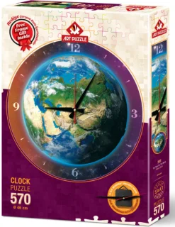 Art Puzzle Puzzle Horloge - Monde du temps - puzzle et horloge de 570 pièces