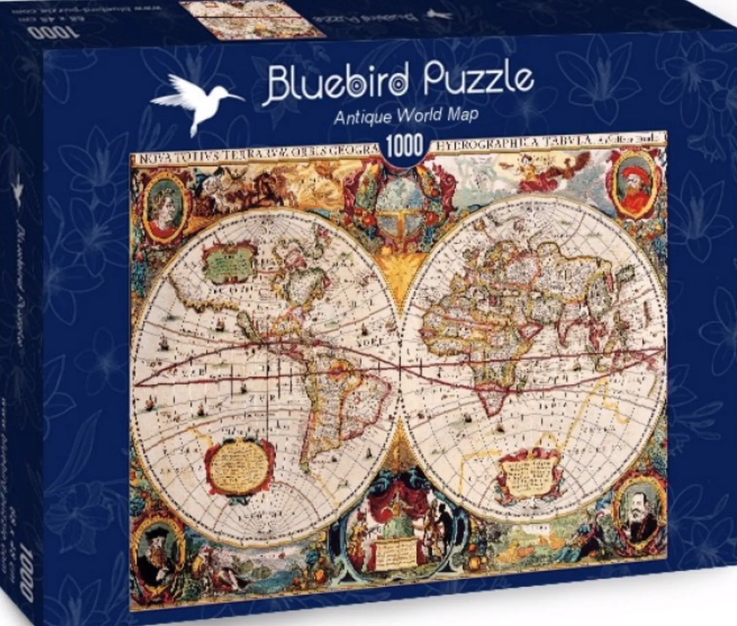 Bluebird Puzzle Ancienne carte du monde - puzzle de 1000 pièces