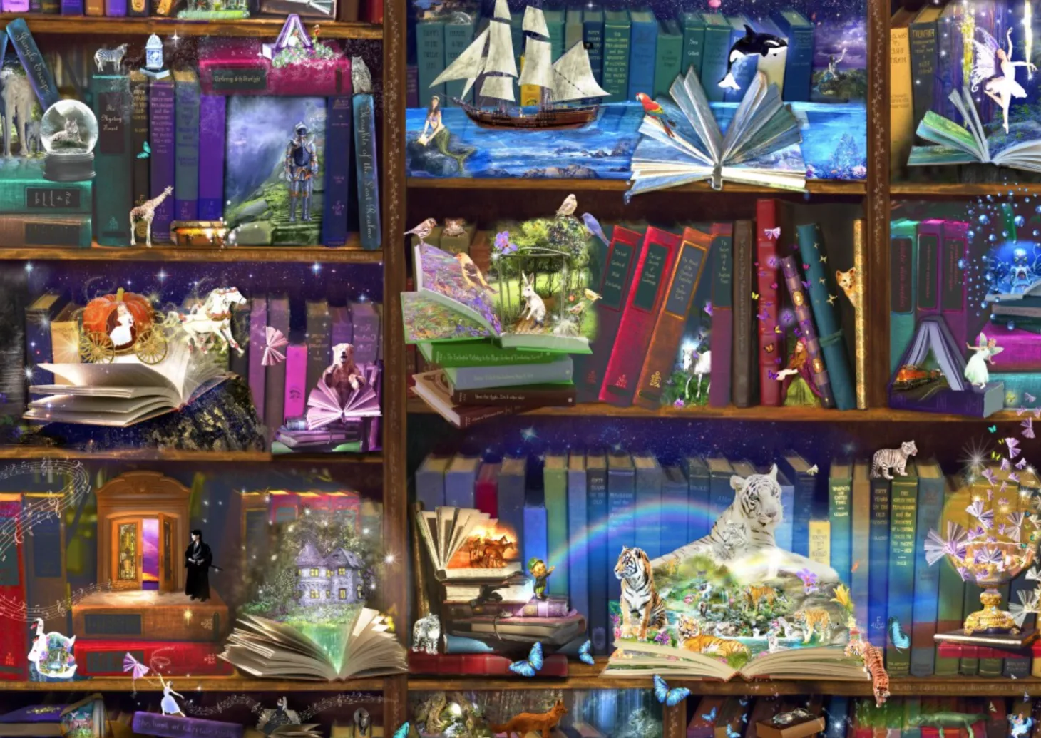 Bluebird Puzzle Aventures en bibliothèque - puzzle de 3000 pièces