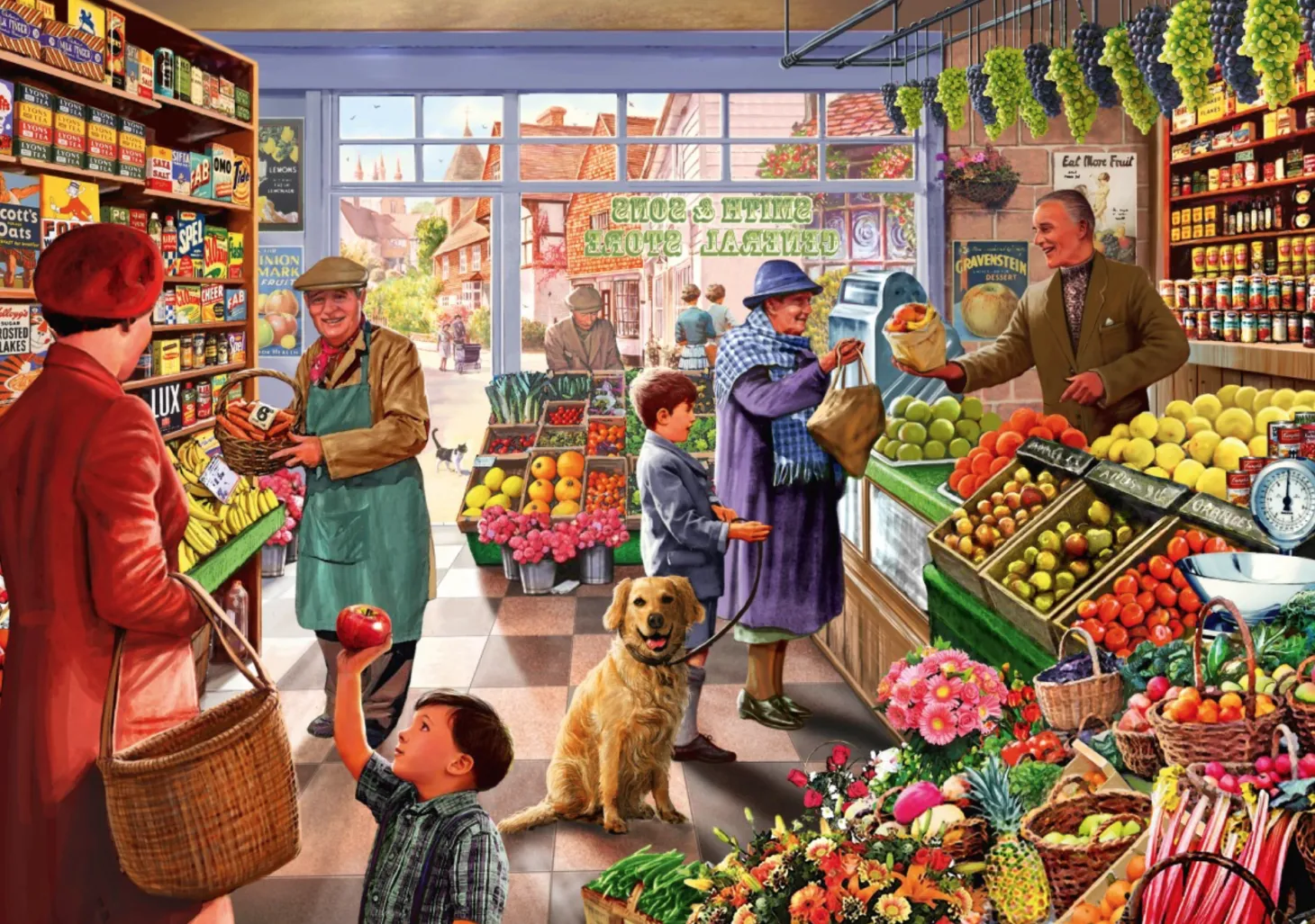 Bluebird Puzzle Dans l'épicerie du village - puzzle de 1000 pièces