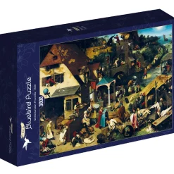 Bluebird Puzzle Pieter Bruegel - Proverbes flamands - puzzle de 3000 pièces