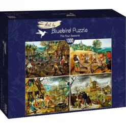 Bluebird Puzzle Pieter Bruegel - Les quatre saisons - 1000 pièces