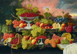 Bluebird Puzzle Severin Roesen - Nature morte aux fruits - 1000 pièces