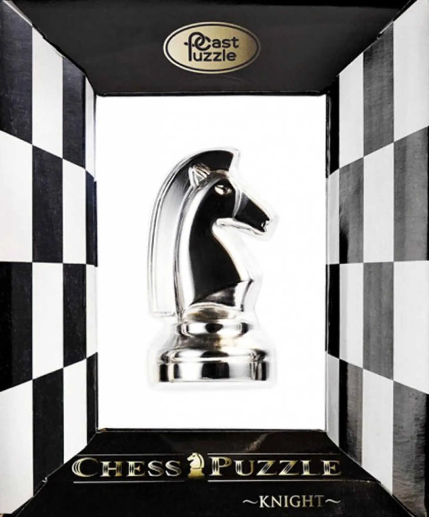 Cast Puzzle Cavalier Argent - Pièce d'échecs - Casse-tête de Cast