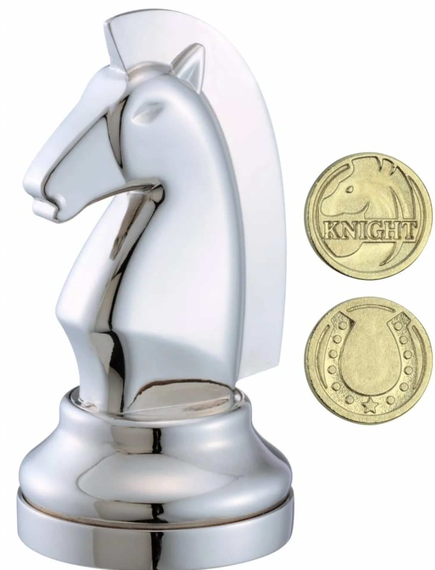 Cast Puzzle Cavalier Argent - Pièce d'échecs - Casse-tête de Cast