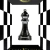 Cast Puzzle Fou Noir- Pièce d'échecs - Casse-tête