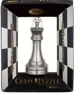 Cast Puzzle Le Roi Argent - Pièce d'échec - casse-tête de Cast
