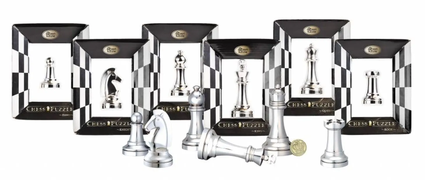 Cast Puzzle Pion Argent - Pièce d'échecs - Casse-tête de Cast