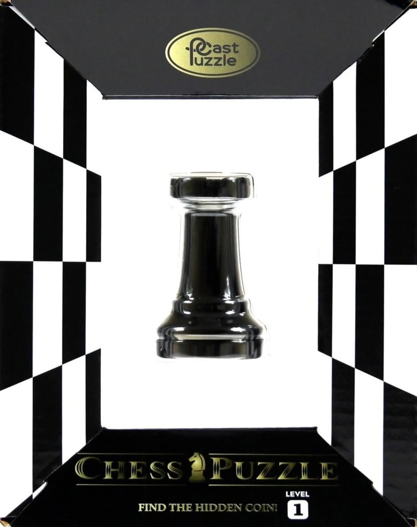 Cast Puzzle Tour Noir - Pièce d'échecs - Casse-tête de Cast