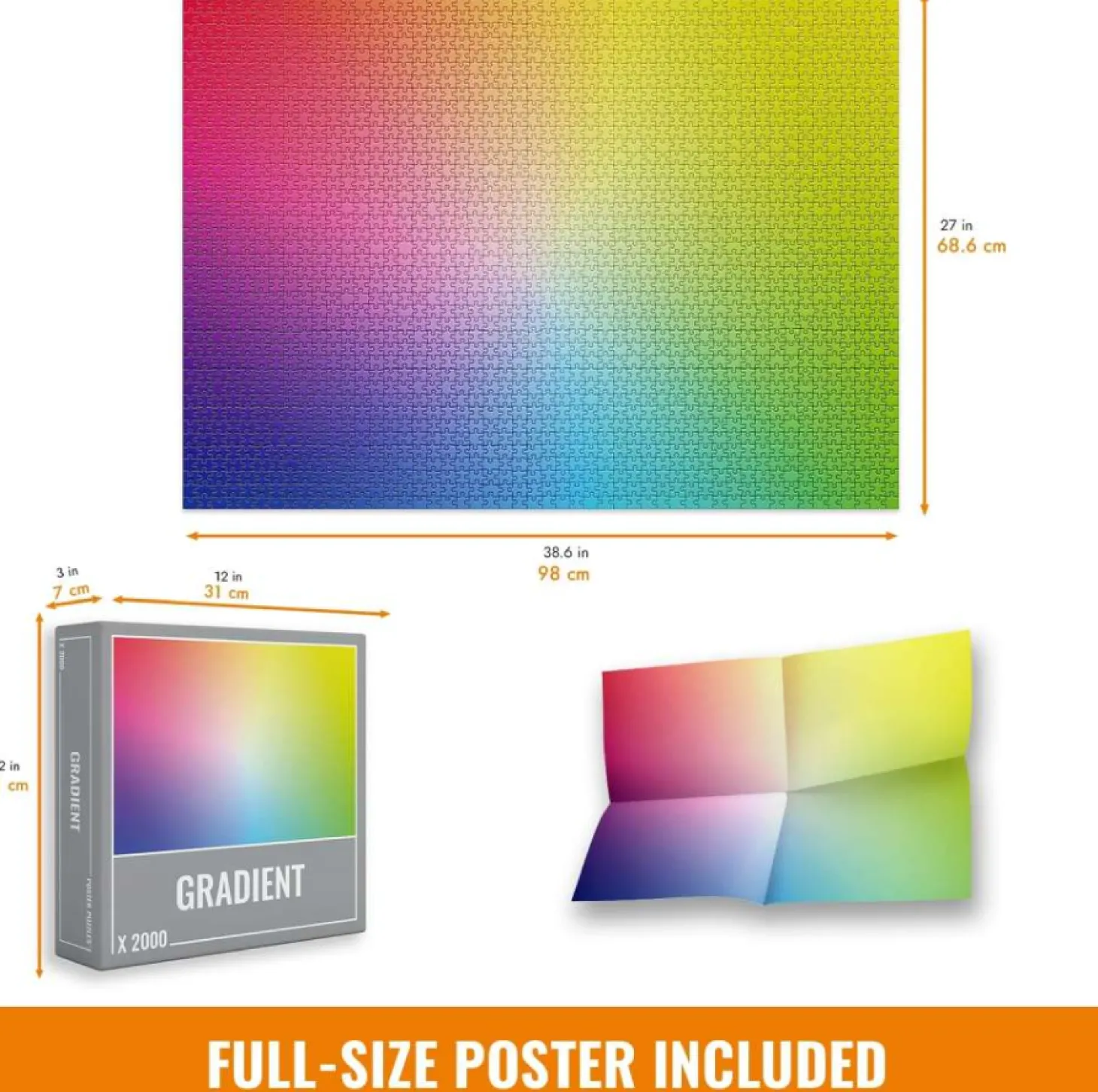 Cloudberries Gradient - puzzle de 2000 pièces