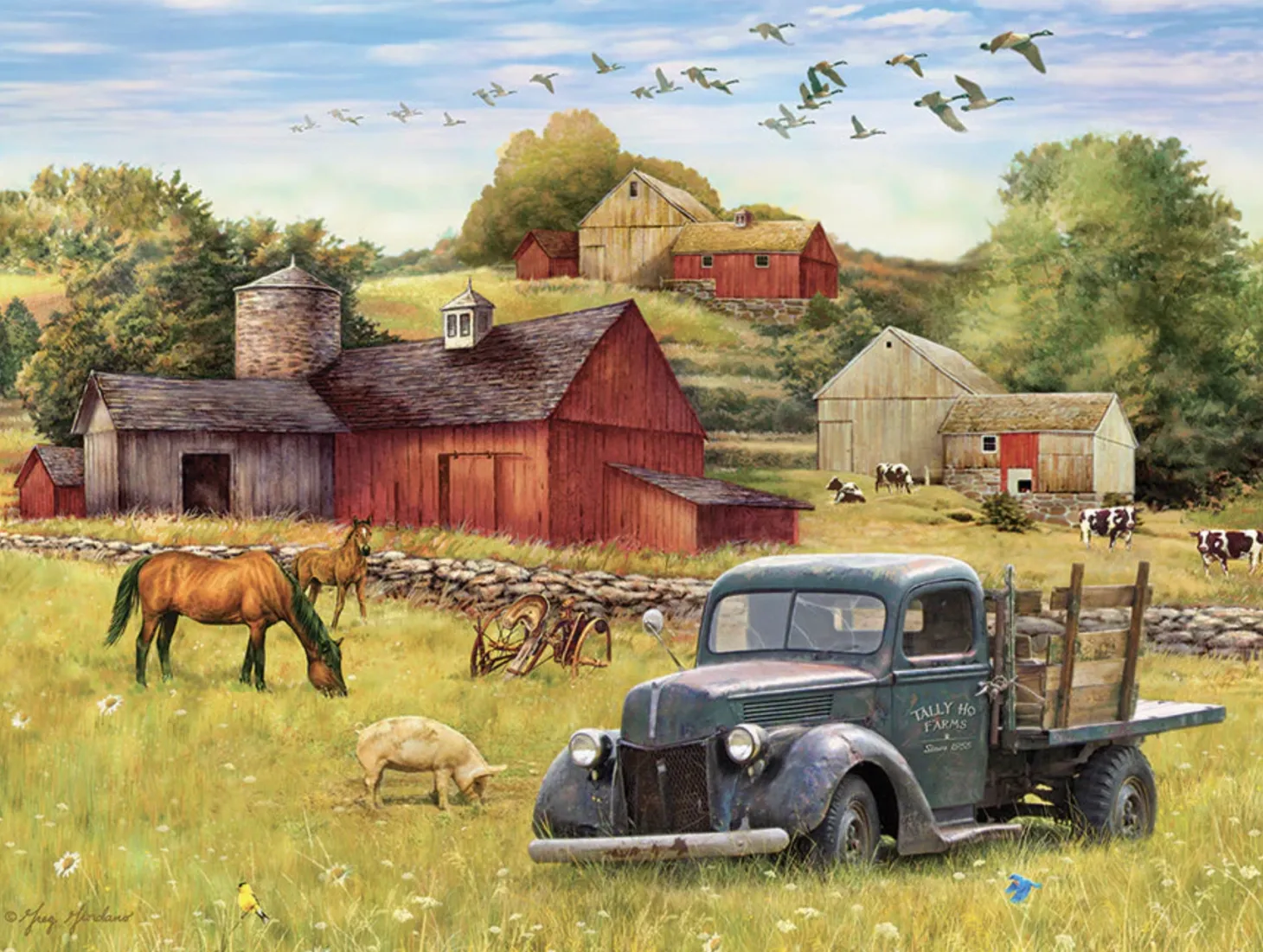 Cobble Hill Après-midi d'été à la ferme - puzzle de 275 pièces XXL