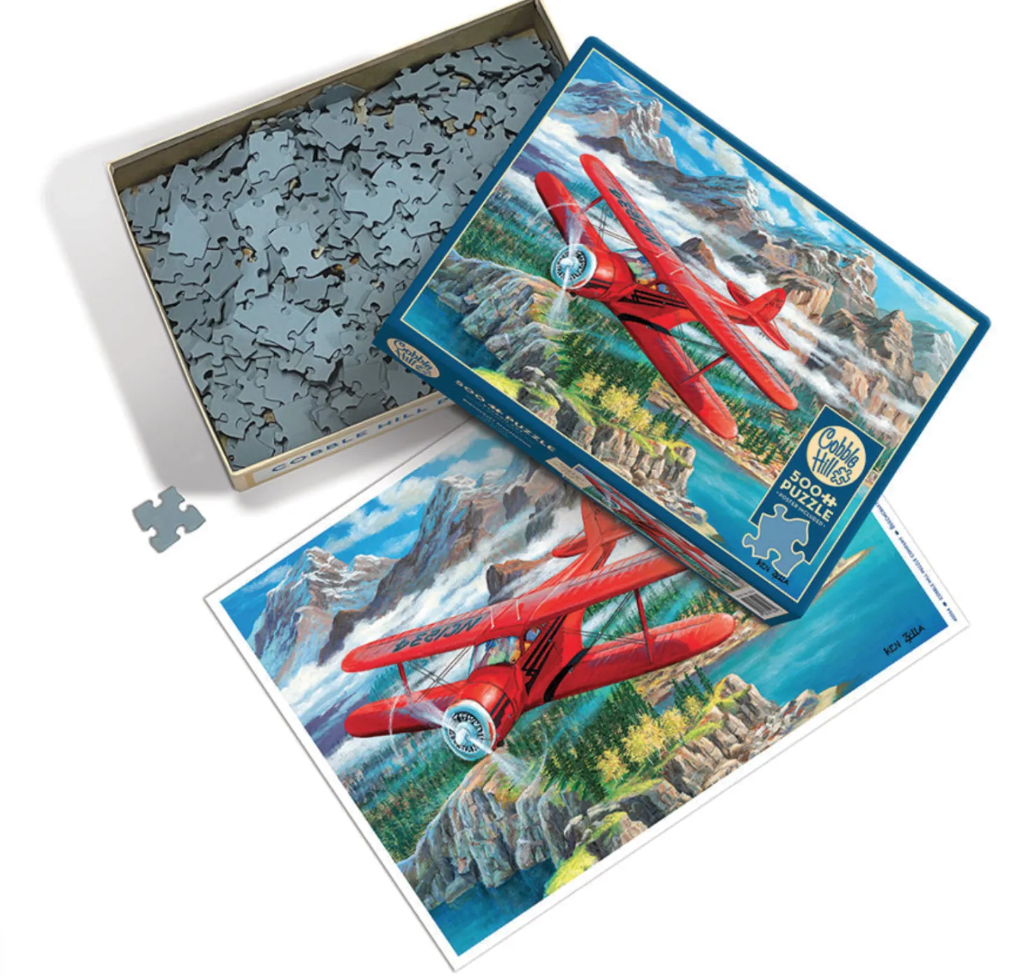 Cobble Hill Beechcraft Stagerwind - puzzle de 500 pièces XL
