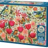 Cobble Hill Brise dans le jardin fleuri - puzzle de 500 pièces XL