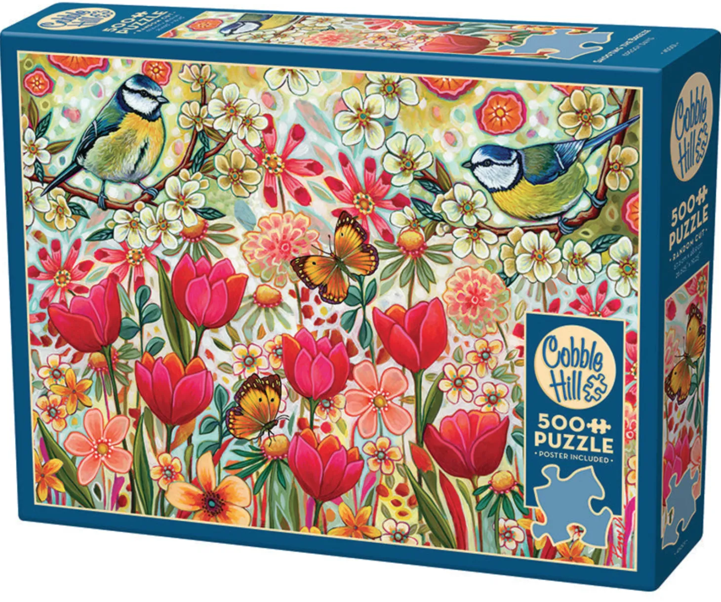 Cobble Hill Brise dans le jardin fleuri - puzzle de 500 pièces XL