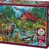 Cobble Hill Cabane au toit rouge - puzzle de 2000 pièces