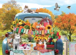 Cobble Hill Camion de campagne en automne - puzzle de 500 pièces XL