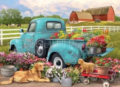 Cobble Hill Camionnette à Fleurs - puzzle de 1000 pièces