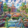 Cobble Hill Canal d'Amsterdam - puzzle de 1000 pièces