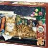Cobble Hill Chat endormi - puzzle de 275 pièces XXL