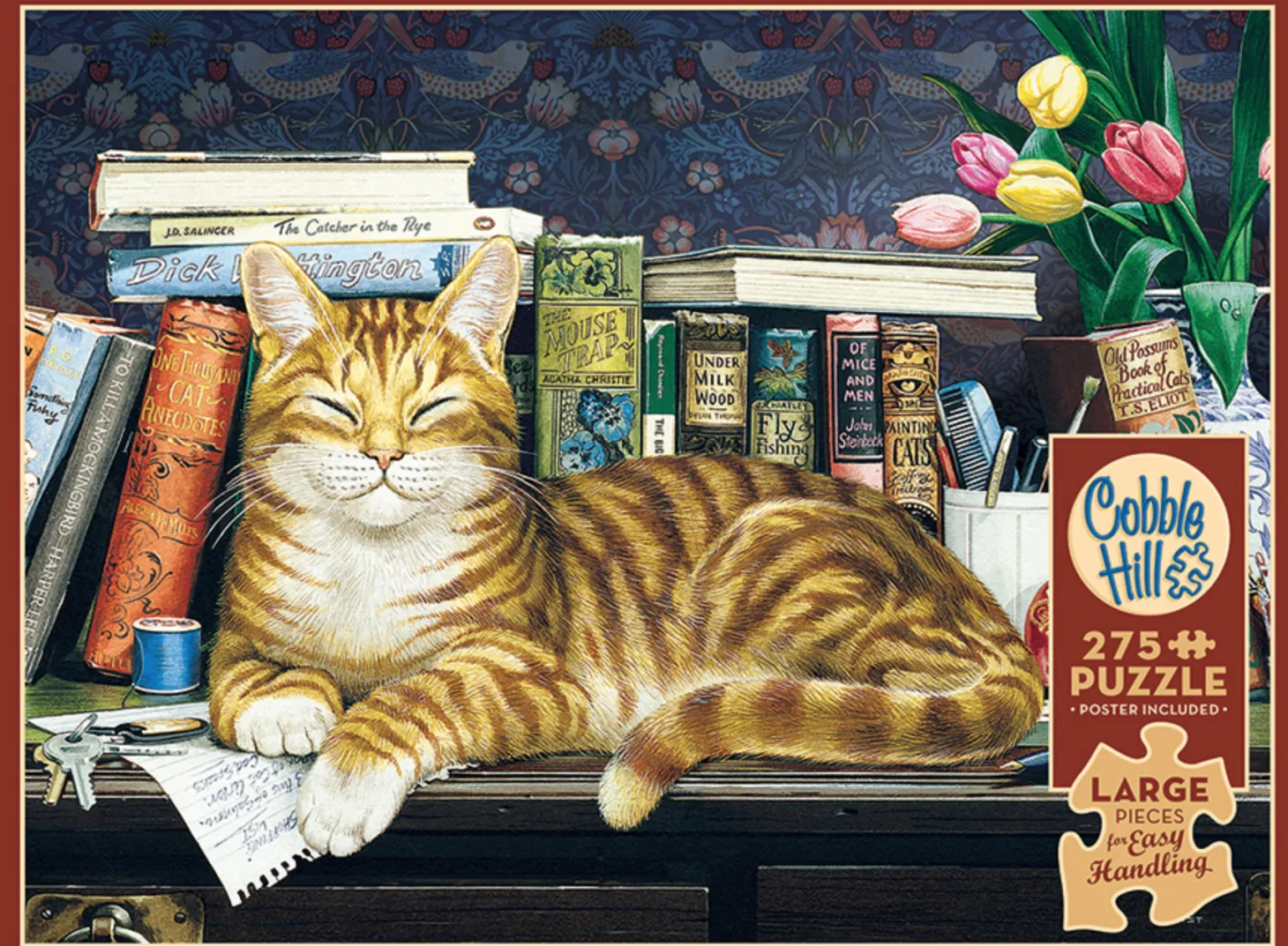 Cobble Hill Chat endormi - puzzle de 275 pièces XXL