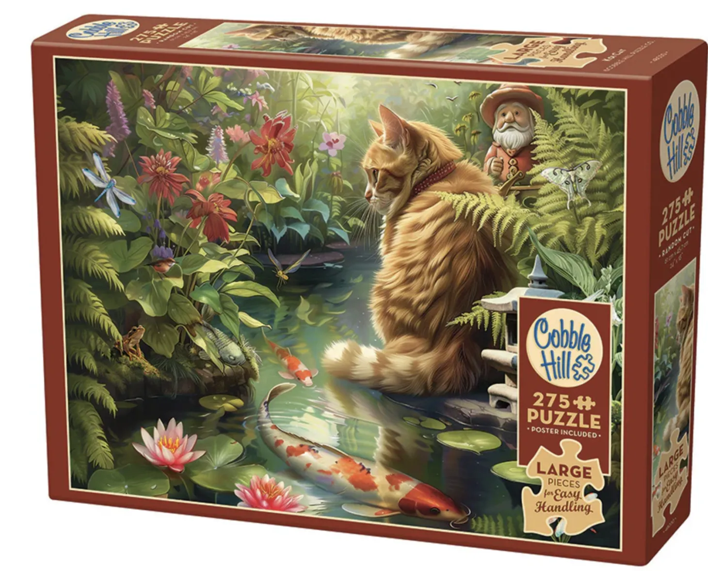 Cobble Hill Chat Koi - puzzle de 275 pièces XXL