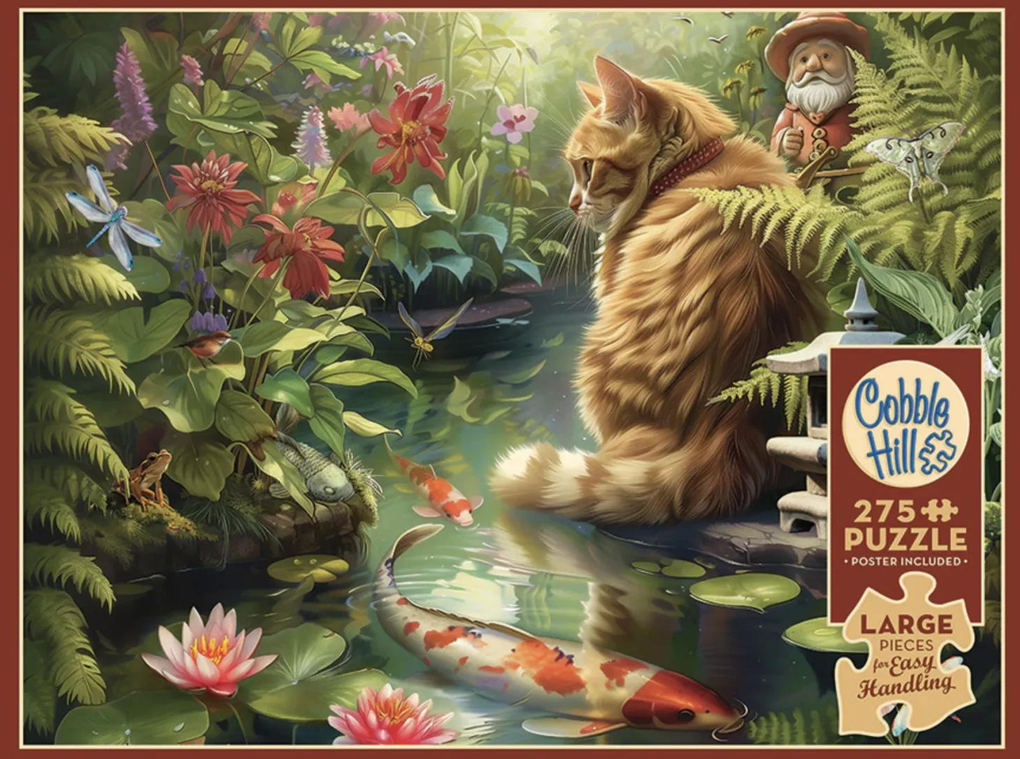 Cobble Hill Chat Koi - puzzle de 275 pièces XXL