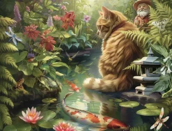 Cobble Hill Chat Koi - puzzle de 275 pièces XXL