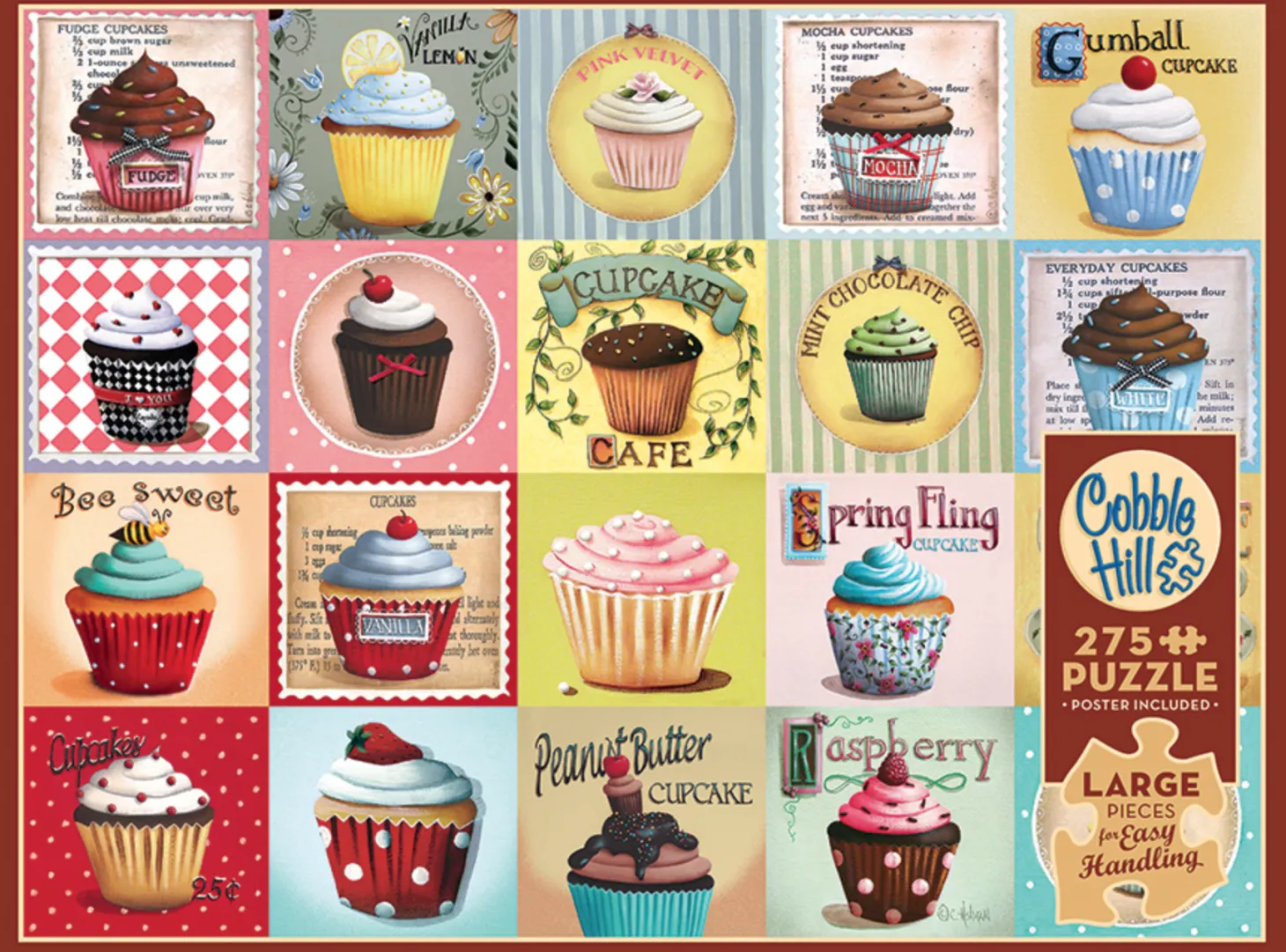 Cobble Hill Cupcake Cafe - puzzle de 275 pièces XXL