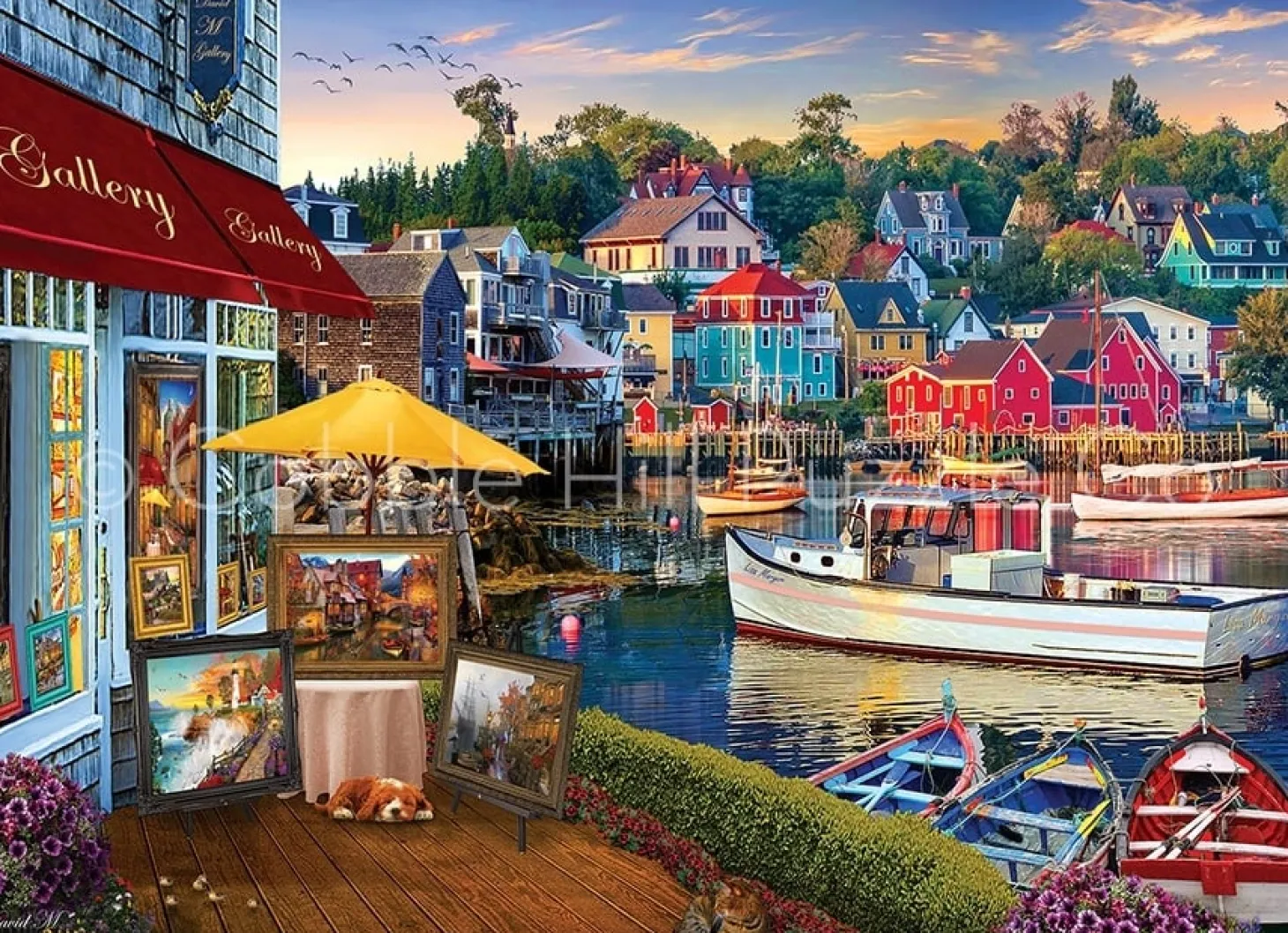 Cobble Hill Galerie du Port - puzzle de 1000 pièces