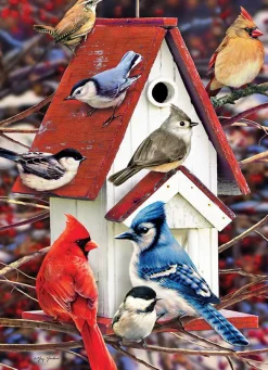 Cobble Hill Hiver Birdhouse - 1000 pièces
