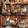 Cobble Hill La bibliothèque de Feline - puzzle de 2000 pièces