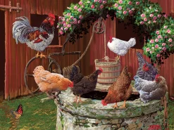 Cobble Hill Les poulets vont bien - puzzle de 275 pièces XXL