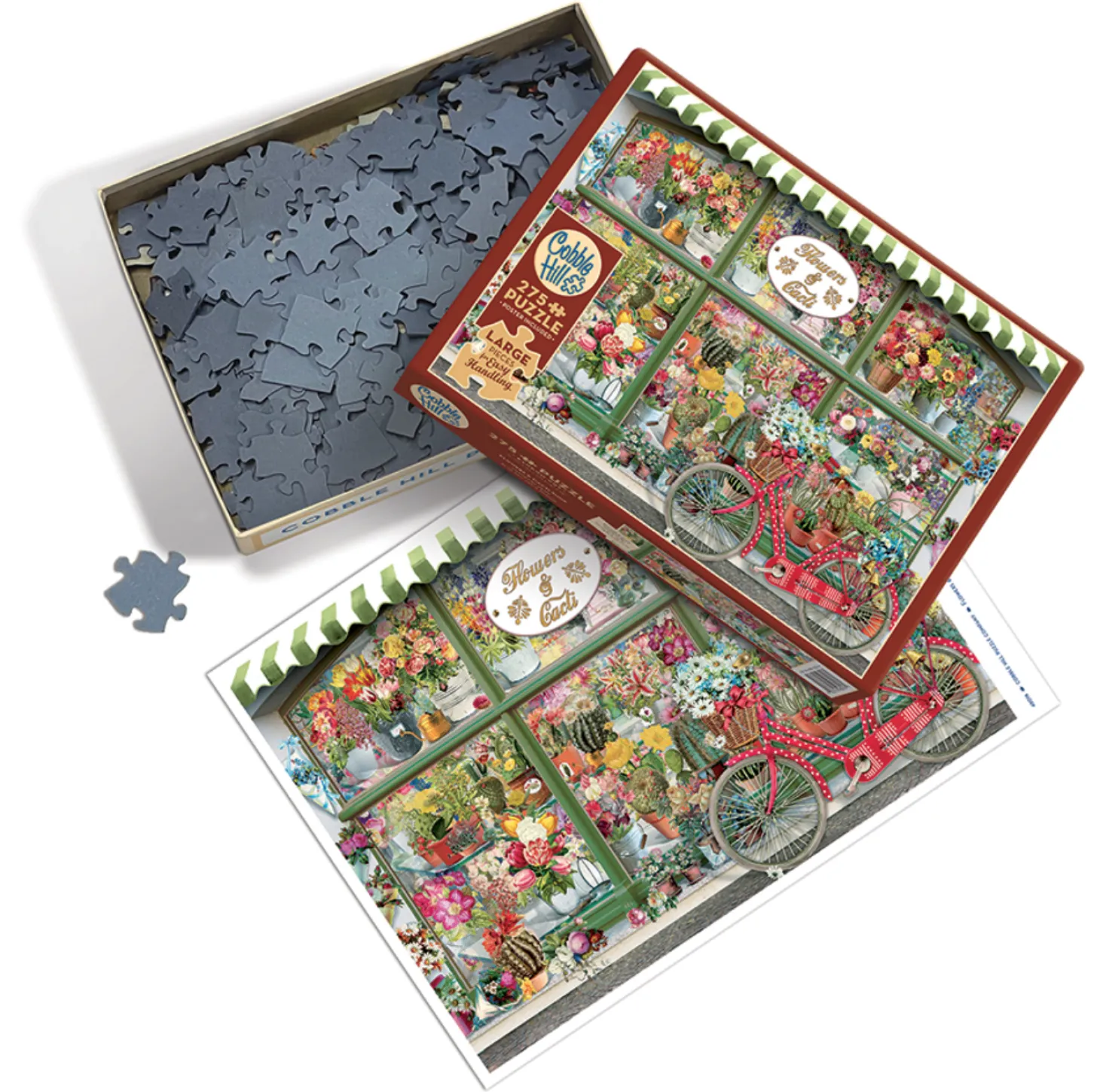 Cobble Hill Magasin de fleurs et de cactus - puzzle de 275 pièces XXL