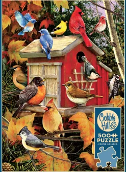 Cobble Hill Maison d'oiseau d'automne - puzzle de 500 pièces XL