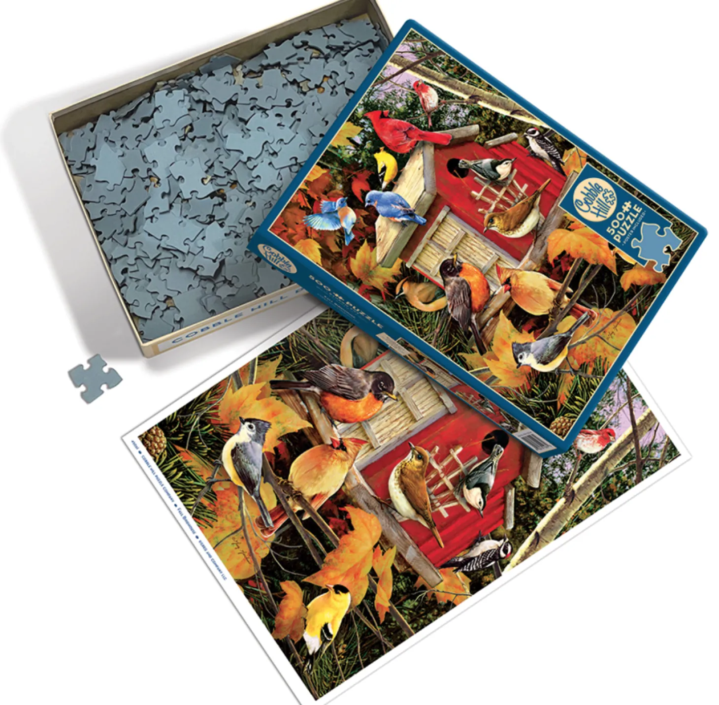 Cobble Hill Maison d'oiseau d'automne - puzzle de 500 pièces XL