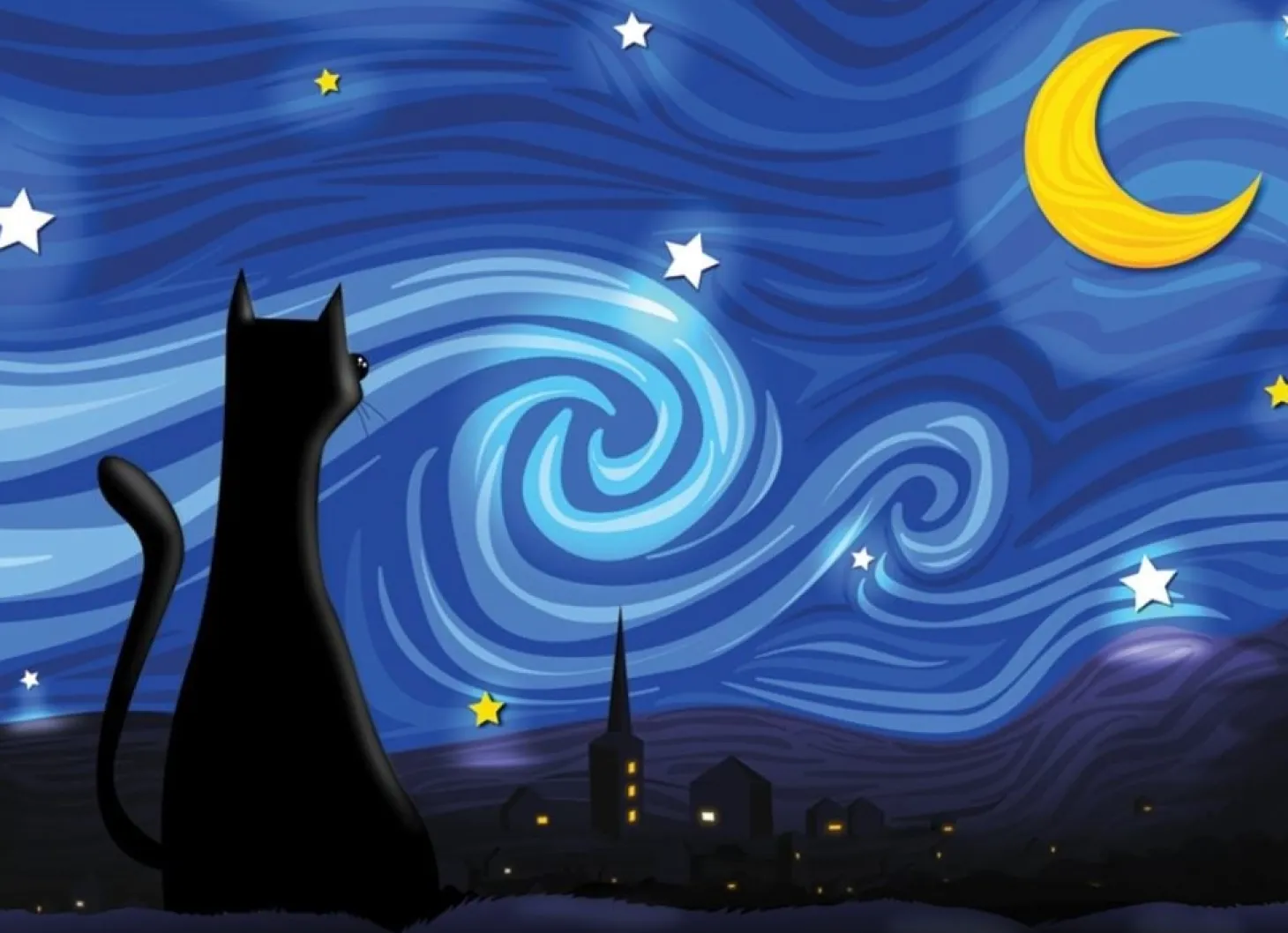 Cobble Hill Mrowwy Night - puzzle de 500 pièces XL