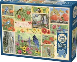 Cobble Hill Oiseaux de jardin au Automne - puzzle de 500 pièces XL