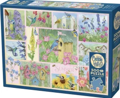 Cobble Hill Oiseaux de jardin au été - puzzle de 500 pièces XL