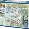 Cobble Hill Oiseaux de jardin en Hiver - puzzle de 500 pièces XL
