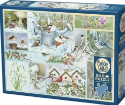 Cobble Hill Oiseaux de jardin en Hiver - puzzle de 500 pièces XL