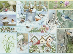 Cobble Hill Oiseaux de jardin en Hiver - puzzle de 500 pièces XL