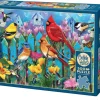 Cobble Hill Oiseaux sur la clôture - puzzle de 500 pièces XL