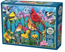Cobble Hill Oiseaux sur la clôture - puzzle de 500 pièces XL