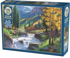 Cobble Hill Ours à la cascade - puzzle de 500 pièces XL