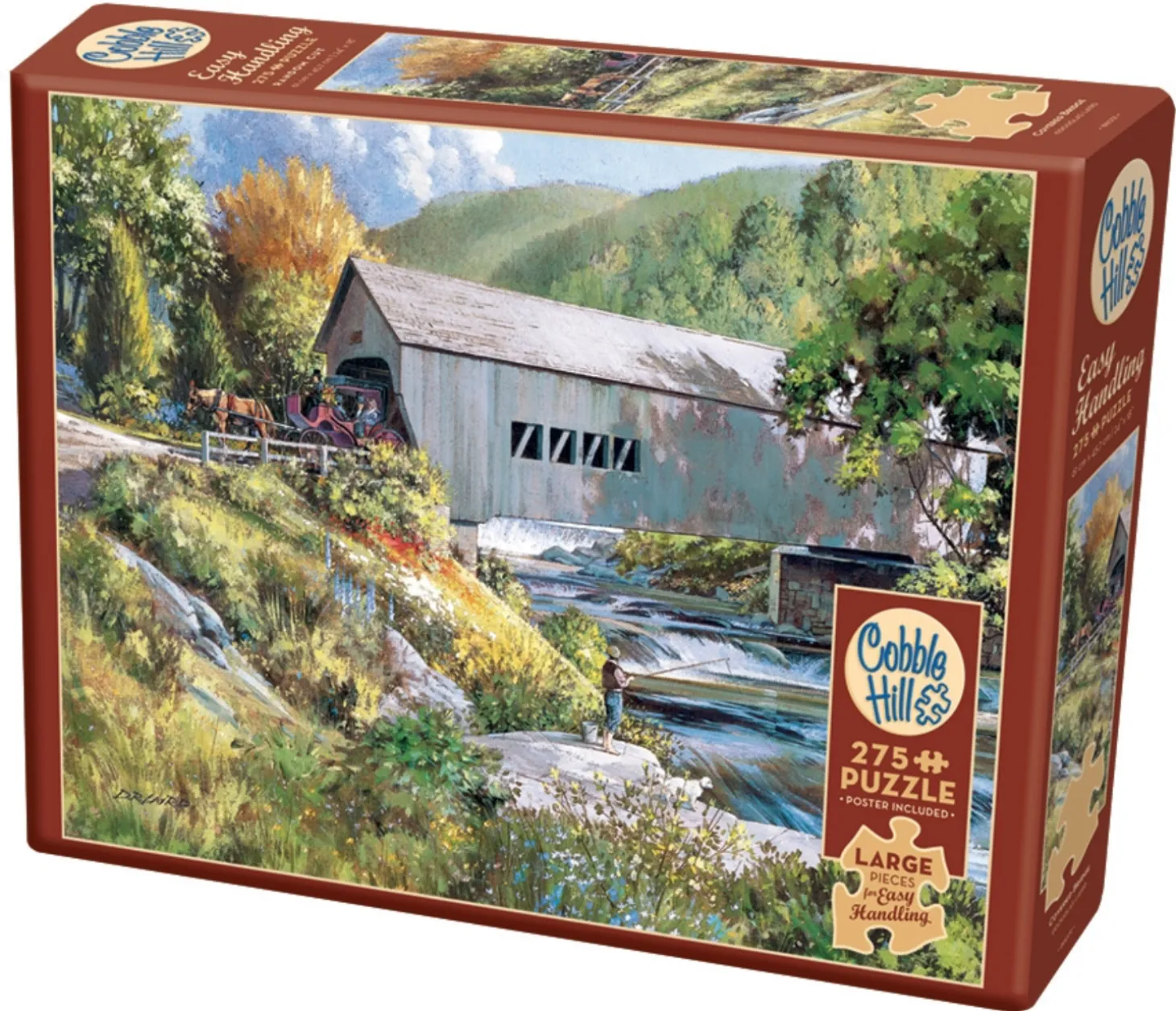 Cobble Hill Pont couvert - puzzle de 275 pièces XXL