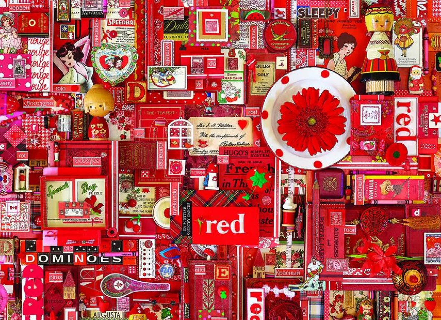 Cobble Hill Rouge - puzzle de 1000 pièces