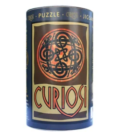 Curiosi Chiens - Puzzle Ronde Recto-Verso en Bois - 88 pièces