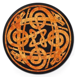 Curiosi Chiens - Puzzle Ronde Recto-Verso en Bois - 88 pièces