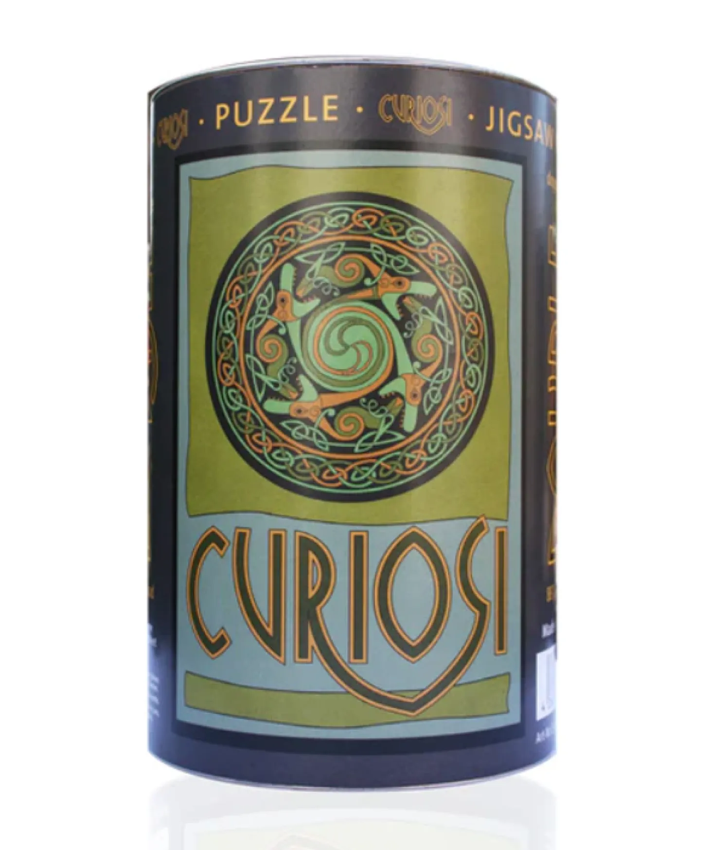 Curiosi Dragon - Puzzle Ronde Recto-Verso en Bois - 88 pièces