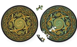 Curiosi Dragon - Puzzle Ronde Recto-Verso en Bois - 88 pièces